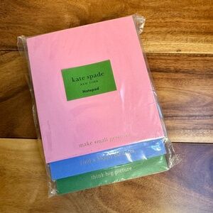 Kate Spade Small Gestures Stacked Notepads Set of 3 Notepads NWT